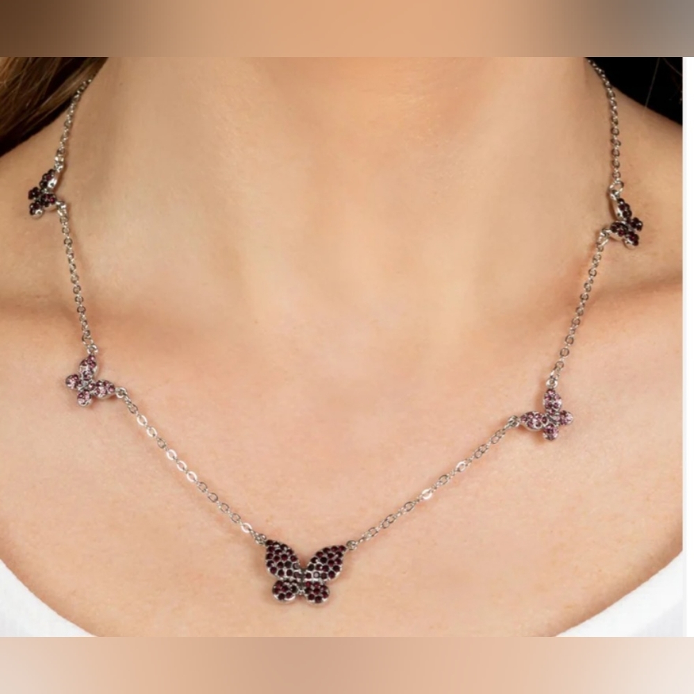 Fairy special purple necklace/earrings paparazzi
